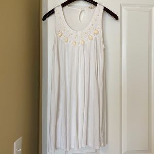Dress up boho beaded tunic top